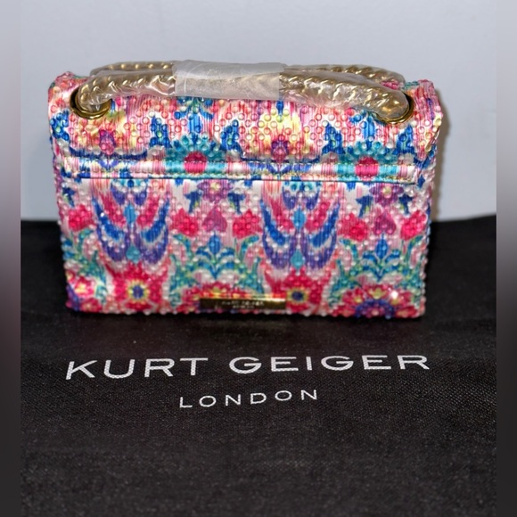 NWT KURT GEIGER LONDON Matthew Williamson Mini Pink Floral🌺🌹🌷🌺🪷Shoulder Bag - Picture 4 of 14